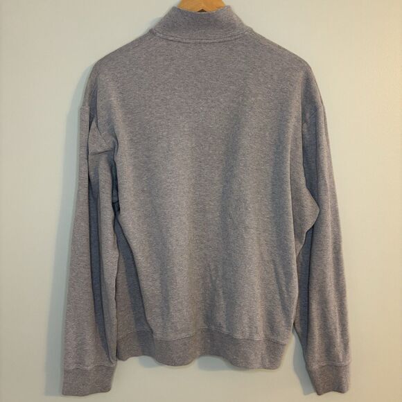 Polo Golf Ralph Lauren Mens L Gray Pima Cotton 1/4 Zip Sweatshirt - Picture 4 of 9